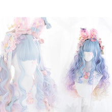 Carregar imagem no visualizador da galeria, PERUCA LOLITA ROSA AZUL LAÇO