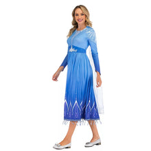 Carregar imagem no visualizador da galeria, FANTASIA VESTIDO ELSA - FROZEN 2 ADULTO E INFANTIL