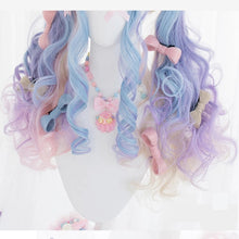 Carregar imagem no visualizador da galeria, PERUCA LOLITA ROSA AZUL LAÇO