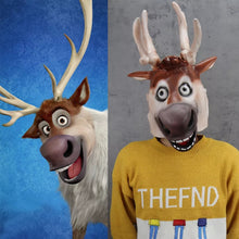 Carregar imagem no visualizador da galeria, MÁSCARA RENA SWEN FROZEN COSPLAY