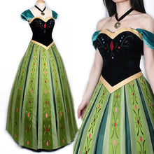 Carregar imagem no visualizador da galeria, FANTASIA VESTIDO BORDADO ANNA - FROZEN COSPLAY