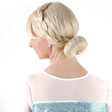Carregar imagem no visualizador da galeria, PERUCA ELSA FROZEN COQUE COM TRANÇAS