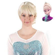 Carregar imagem no visualizador da galeria, PERUCA ELSA FROZEN COQUE COM TRANÇAS