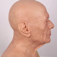 Carregar imagem no visualizador da galeria, MÁSCARA HOMEM IDOSO REALISTA 100% SILICONE COSPLAY