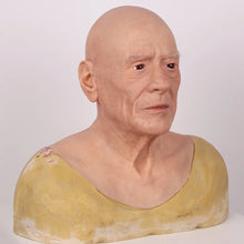 Carregar imagem no visualizador da galeria, MÁSCARA HOMEM IDOSO REALISTA 100% SILICONE COSPLAY