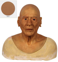 Carregar imagem no visualizador da galeria, MÁSCARA HOMEM IDOSO REALISTA 100% SILICONE COSPLAY