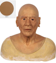 Carregar imagem no visualizador da galeria, MÁSCARA HOMEM IDOSO REALISTA 100% SILICONE COSPLAY