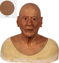 Carregar imagem no visualizador da galeria, MÁSCARA HOMEM IDOSO REALISTA 100% SILICONE COSPLAY