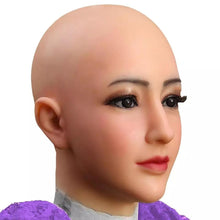 Carregar imagem no visualizador da galeria, MÁSCARA REALISTA 100% SILICONE FEMININA COSPLAY