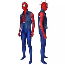 Carregar imagem no visualizador da galeria, FANTASIA HOMEM ARANHA SPIDER PUNK HOBIE BROWN- ATRAVÉS DO ARANHA VERSO COSPLAY