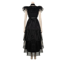 Carregar imagem no visualizador da galeria, FANTASIA WANDINHA VESTIDO DANÇA - WEDNESDAY ADDAMS