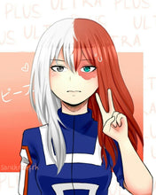 Carregar imagem no visualizador da galeria, PERUCA TODOROKI SHOTO FEMININA - MY HERO ACADEMIA