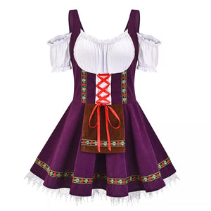 TRAJE ALEMÃO - VESTIDO OKTOBERFEST LILÁS