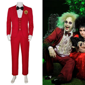 FANTASIA BEETLEJUICE TERNO VERMELHO