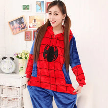 Carregar imagem no visualizador da galeria, PIJAMA MACACÃO HOMEM ARANHA KIGURUMI - INFANTIL E ADULTO

