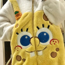 Carregar imagem no visualizador da galeria, FANTASIA BOB ESPONJA PIJAMA MACACÃO KIGURUMI
