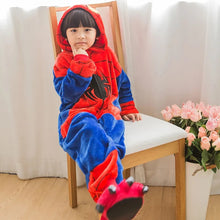 Carregar imagem no visualizador da galeria, PIJAMA MACACÃO HOMEM ARANHA KIGURUMI - INFANTIL E ADULTO
