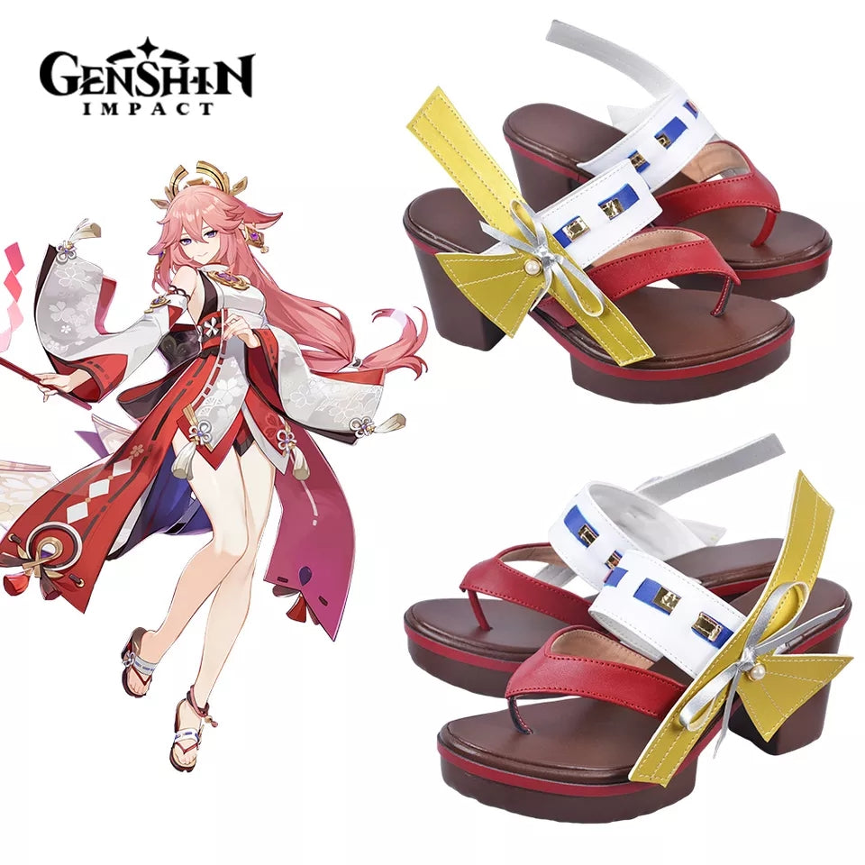 miko CALÇADO YAE MIKO - GENSHIN IMPACT – H2L COSPLAY