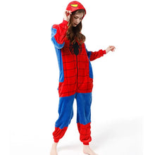 Carregar imagem no visualizador da galeria, PIJAMA MACACÃO HOMEM ARANHA KIGURUMI - INFANTIL E ADULTO
