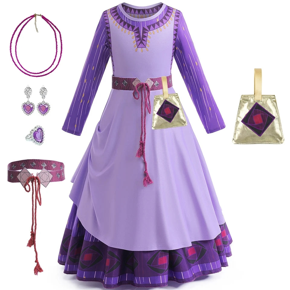 FANTASIA ASHA INFANTIL PRINCESA DISNEY - FILME WISH