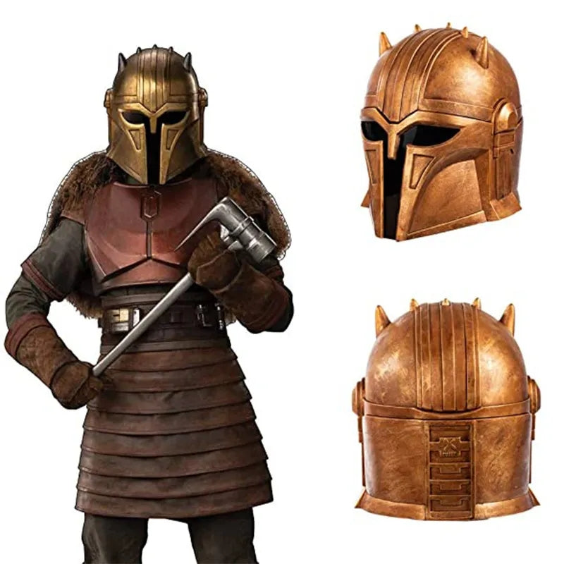 MÁSCARA MANDALORIAN PVC DOURADA