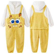 Carregar imagem no visualizador da galeria, FANTASIA BOB ESPONJA PIJAMA MACACÃO KIGURUMI
