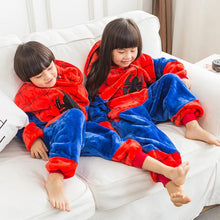 Carregar imagem no visualizador da galeria, PIJAMA MACACÃO HOMEM ARANHA KIGURUMI - INFANTIL E ADULTO
