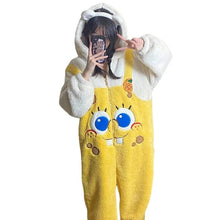 Carregar imagem no visualizador da galeria, FANTASIA BOB ESPONJA PIJAMA MACACÃO KIGURUMI
