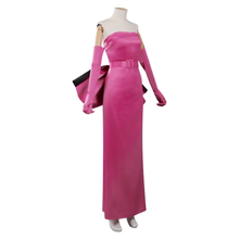 Carregar imagem no visualizador da galeria, Vestido Rosa Marilyn Monroe com Luvas e Laço
