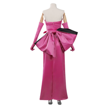 Carregar imagem no visualizador da galeria, Vestido Rosa Marilyn Monroe com Luvas e Laço
