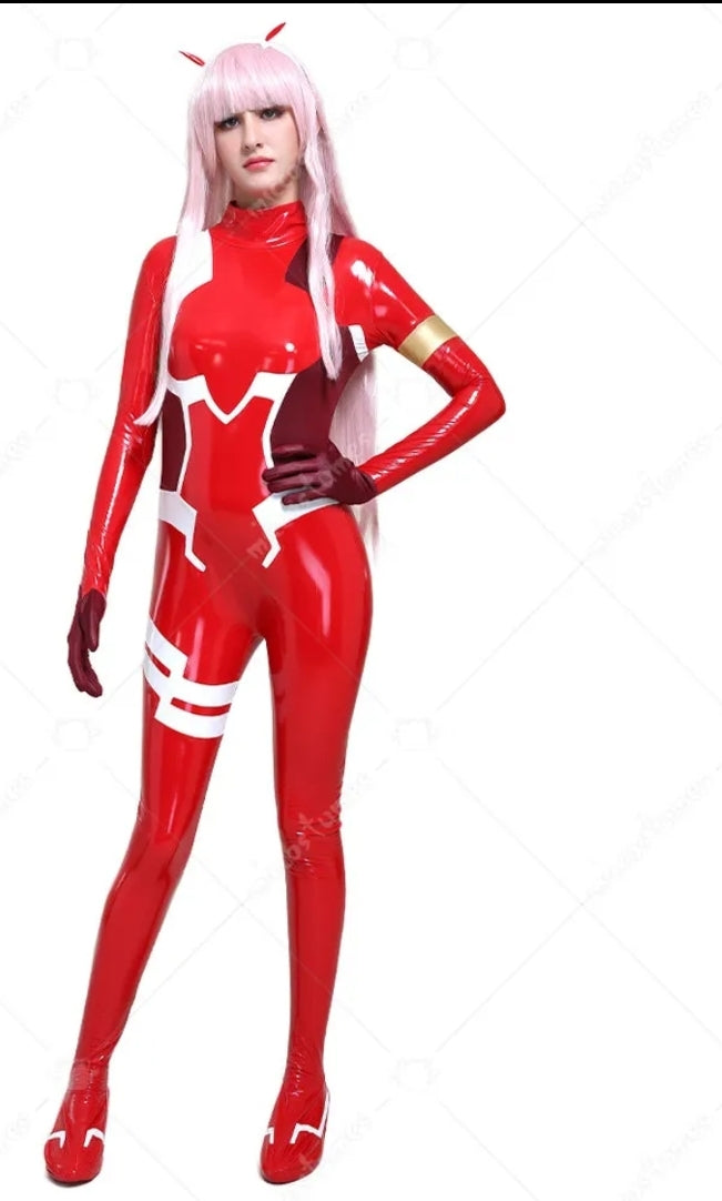 FANTASIA ZERO TWO - SUIT MACACÃO VINIL COSPLAY PROFISSIONAL – H2L