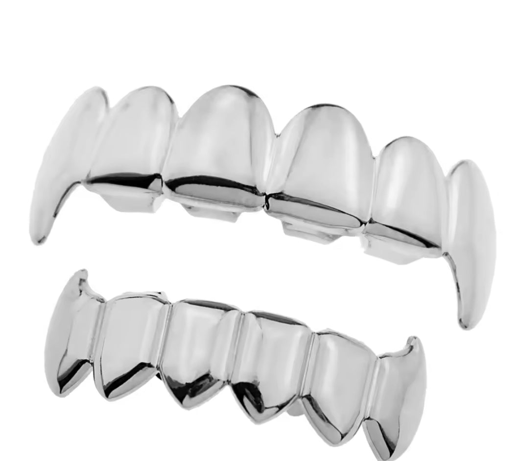 Dentes Coringa Joker Prateado