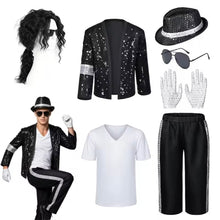 Carregar imagem no visualizador da galeria, FANTASIA MICHAEL JACKSON COSPLAY COMPLETA
