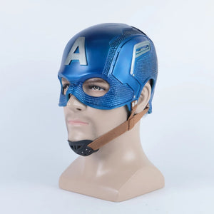 MÁSCARA CAPITÃO AMÉRICA PVC PROFISSIONAL