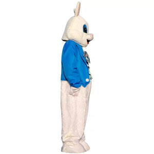 FANTASIA MASCOTE COELHO DA PÁSCOA AZUL  