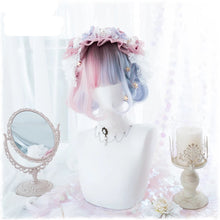 Carregar imagem no visualizador da galeria, PERUCA LOLITA ROSA AZUL TRANÇAS
