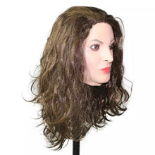 Carregar imagem no visualizador da galeria, MÁSCARA REALISTA MULHER MORENA CABELO ONDULADO COSPLAY
