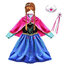 Carregar imagem no visualizador da galeria, FANTASIA INFANTIL ANNA - FROZEN + PERUCA E ACESSÓRIOS

