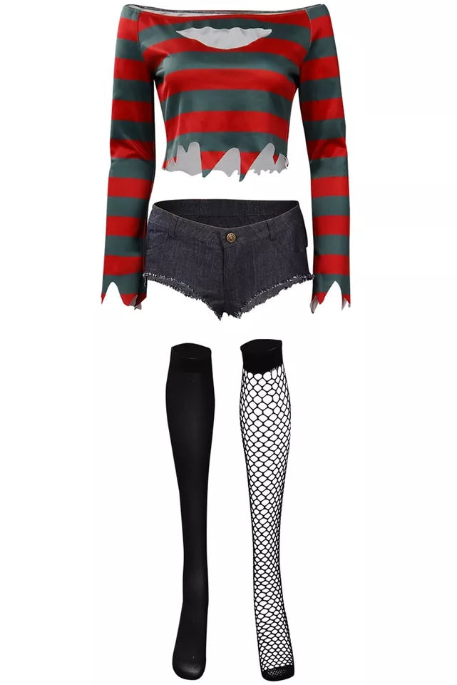 FANTASIA KIT FREDDY KRUEGER FEMININA