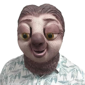 MÁSCARA BICHO PREGUIÇA ANIMAL COSPLAY