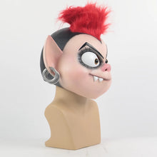 Carregar imagem no visualizador da galeria, MÁSCARA TROLLS WORLD TOUR 2 RAINHA PUNK COSPLAY
