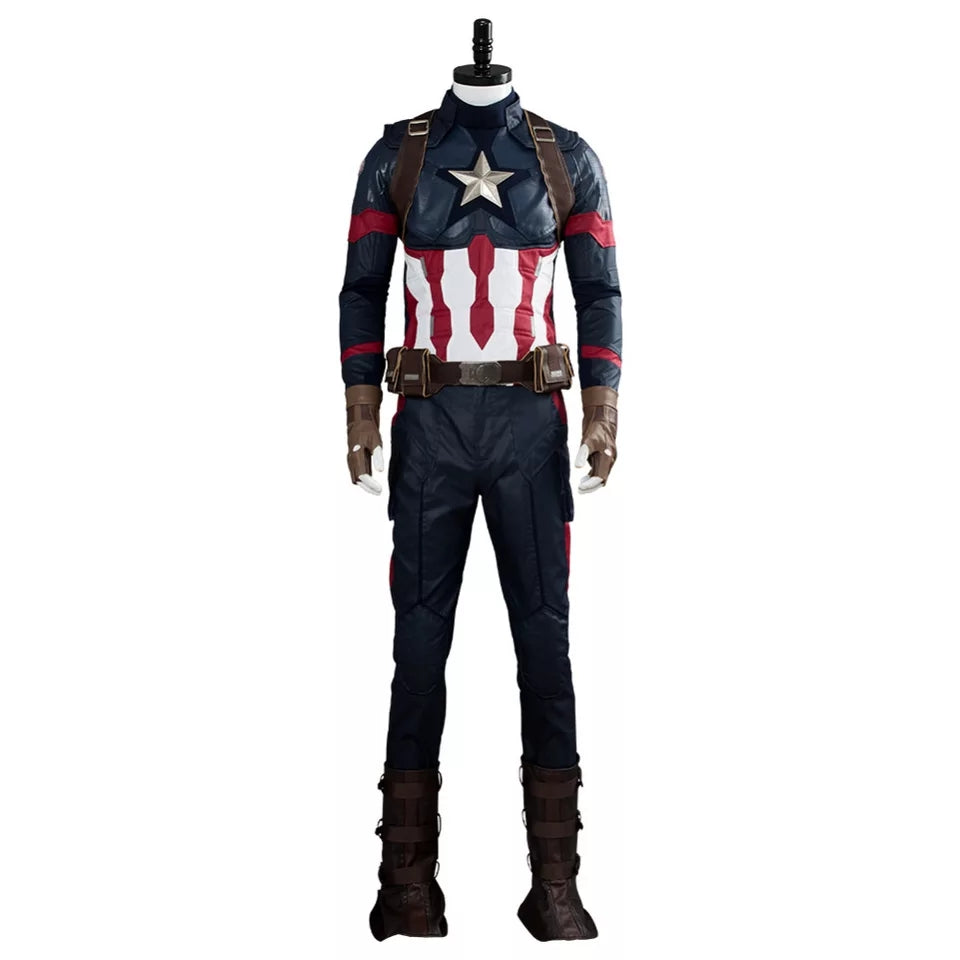 FANTASIA CAPITÃO AMÉRICA GUERRA CIVIL COSPLAY PROFISSIONAL