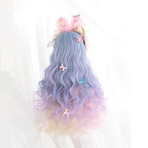 PERUCA LOLITA ROSA AZUL LAÇO