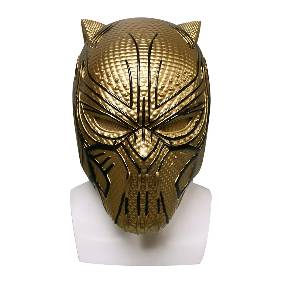 MÁSCARA CAPACETE PANTERA NEGRA COSPLAY PVC