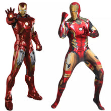 Carregar imagem no visualizador da galeria, FANTASIA HOMEM DE FERRO ADULTO E INFANTIL MACACÃO 3D - COSPLAY
