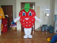 Carregar imagem no visualizador da galeria, FANTASIA MASCOTE MORANGO GIGANTE ROSA OU VERMELHO

