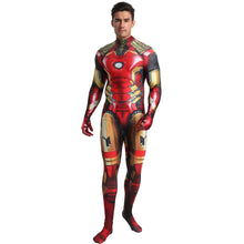 Carregar imagem no visualizador da galeria, FANTASIA HOMEM DE FERRO ADULTO E INFANTIL MACACÃO 3D - COSPLAY
