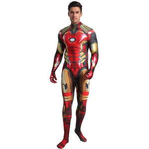 FANTASIA HOMEM DE FERRO ADULTO E INFANTIL MACACÃO 3D - COSPLAY