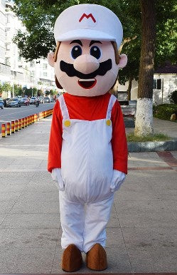 MASCOTE SUPER MARIO BROS BRANCO