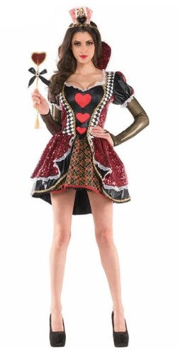 FANTASIA VESTIDO RAINHA DE COPAS - ALICE NO PAÍS DAS MARAVILHAS